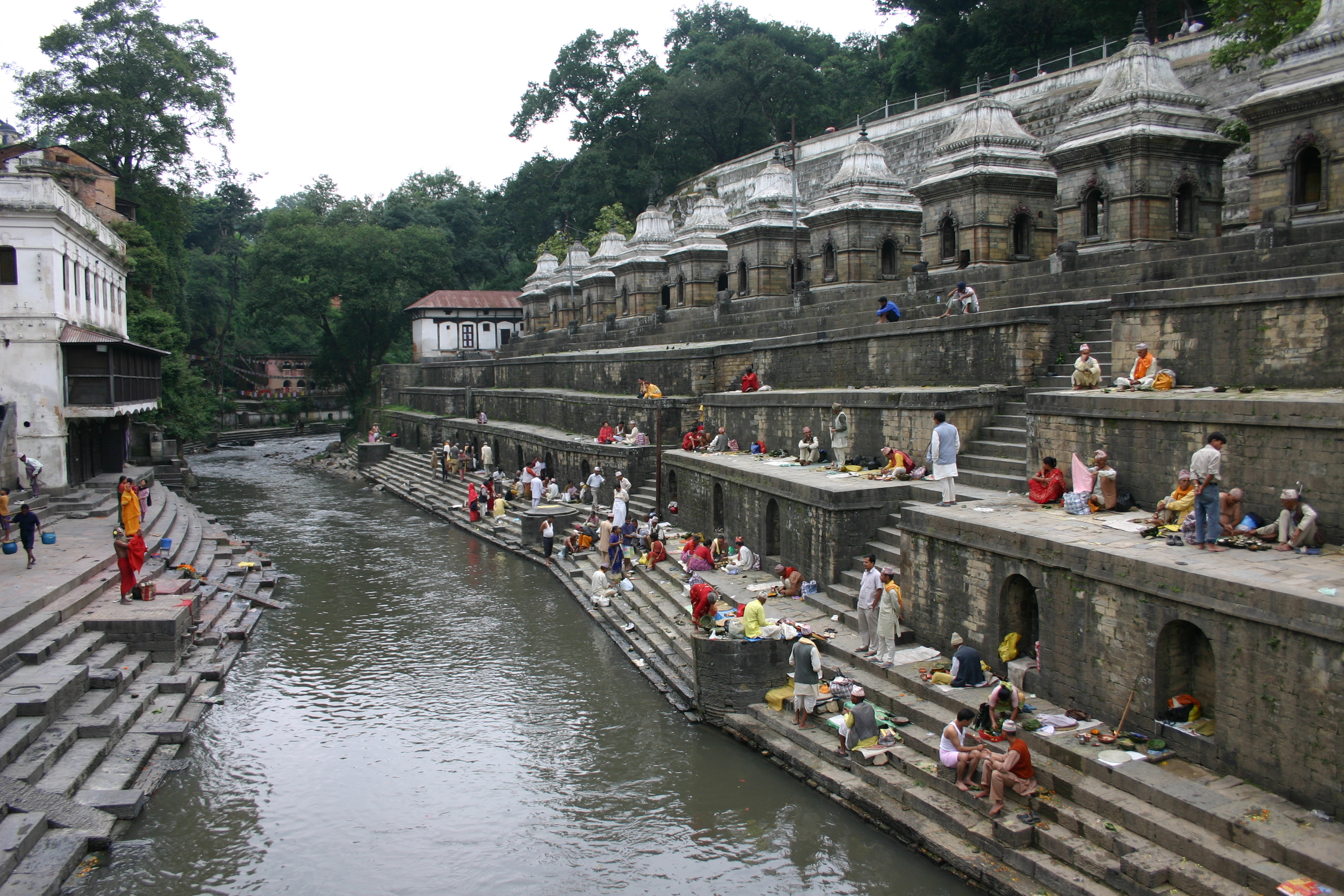 Bagmati river ghats and sacred shrines in Kathmandu